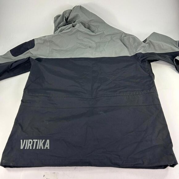 Virtika Europe Vir-Tek Shell Jacket Size L Specter Black/gray Hoodie Ski Snow - Picture 2 of 13